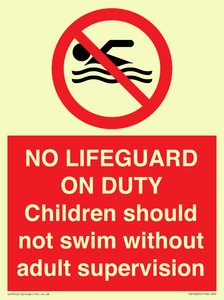 NO LIFEGUARD ON DUTY